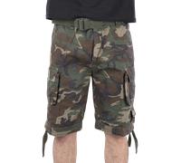 Brandit Savage Vintage Shorts, Pantalones Cortos Cargo Hombre, Woodland, S