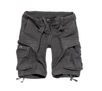 Brandit Pantalones cortos Vintage Classic negro-gris talla S para hombres