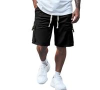 Pantalones Cortos Cargo Hombre, Pantalon Corto Hombre Casual Verano,Diseño Casual Diario con Cierre Ajustable para Toda Ocasión Estacional Pantalón Shorts