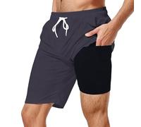 Pantalones Cortos Cargo Hombre - Pantalones Cortos Casuales de Verano con Doble Capa Interior y múltiples Bolsillos para Mayor Comodidad en Viajes al Aire Libre y a la Playa (C XXXL)