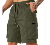 Pantalones cortos cargo para hombre con cintura informal y pantalones cortos calzoncillo interior bolsillos laterales, GN1, M