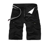 Pantalones Cortos Cargo para Hombre, Pantalones tácticos de Verano, Informales con múltiples Bolsillos para Exteriores, Deportivos de algodón para Senderismo y Acampada