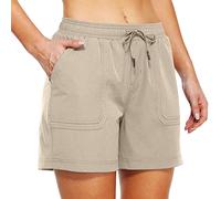 Pantalones Cortos Cargo para Mujer Pantalón Corto de Secado Rápido Pantalones Cortos para Senderismo, Activos, Ligeros, Deportivos Shorts de Verano, con Bolsillos