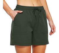 Pantalones Cortos Cargo para Mujer Pantalón Corto de Secado Rápido Pantalones Cortos para Senderismo, Activos, Ligeros, Deportivos Shorts de Verano, con Bolsillos