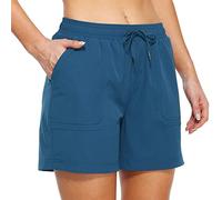 Pantalones Cortos Cargo para Mujer Pantalón Corto de Secado Rápido Pantalones Cortos para Senderismo, Activos, Ligeros, Deportivos Shorts de Verano, con Bolsillos