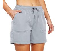Pantalones Cortos Cargo para Mujer Pantalón Corto de Secado Rápido Pantalones Cortos para Senderismo, Activos, Ligeros, Deportivos Shorts de Verano, con Bolsillos