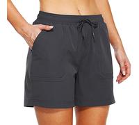 Pantalones Cortos Cargo para Mujer Pantalón Corto de Secado Rápido Pantalones Cortos para Senderismo, Activos, Ligeros, Deportivos Shorts de Verano, con Bolsillos