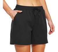 Pantalones Cortos Cargo para Mujer Pantalón Corto de Secado Rápido Pantalones Cortos para Senderismo, Activos, Ligeros, Deportivos Shorts de Verano, con Bolsillos