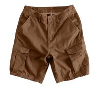 Pantalones cortos casuales chic para hombre - Pantalones cortos para hombre, con varios bolsillos, pantalones cortos, color liso, Bermudas Slim Fit - Pantalón corto para senderismo, al aire libre