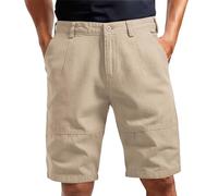 Pantalones cortos chinos elásticos de algodón para hombre, pantalones cortos de golf para trabajo, oficina, negocios, bermudas elegantes, pantalones cortos casuales de verano, ligeros, esenciales