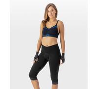 Pantalones Cortos Ciclismo Mujer 3/4 Ale' Solid Clásico 3/4 Negro-Antracita
