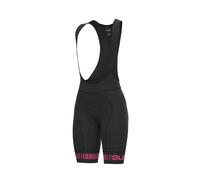 Pantalones Cortos Ciclismo Mujer Ale' Pr-R Carretera Negro-Rosa Fluo 2024