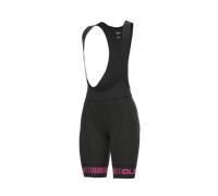 Pantalones Cortos Ciclismo Mujer Ale' Pr-R Carretera Negro-Rosa Fluo 2024