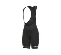 Pantalones Cortos Ciclismo Mujer Ale' Solid Finish Line Blanco Negro 2025