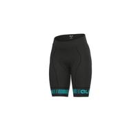 Pantalones Cortos Ciclismo Mujer Sin Apoyos Ale' Pr-R Carretera Negro-Turquesa