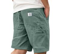 Pantalones Cortos cómodos para Hombres Anti-Arrugas y fácil de cuidar no se deforma con Lavados versátil para múltiples Looks para Todo Tipo de Ocasiones（GN1；XL）