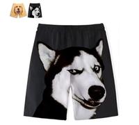 Pantalones Cortos con Cara de Perro en el Trasero,Pantalones Cortos Divertidos Transpirables,Estampado 3D De Verano