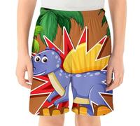 Pantalones Cortos con Estampado de Dinosaurios para niños pequeños, cómodos e Informales, Ropa de Verano para Jugar, Cintura elástica, Tela, Ropa para Vacaciones al Libre.#91
