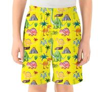 Pantalones Cortos con Estampado de Dinosaurios para niños pequeños, cómodos, Informales, para Jugar, de Tela y Transpirable, con Cintura elástica para Uso Diario, para Playa, Vacaciones, Viajes#286
