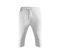 Pantalones cortos de 3/4 para hombre y deporte, pantalones casuales para hombre, verano, pantalones cortos, color liso, Bermudas con bolsillo para pantalones de poliéster, cómodos pantalones de