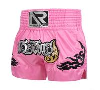 Pantalones cortos de boxeo unisex MMA Muay Thai Training Trunks Fitness Shorts for Adults(XXL)