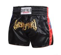 Pantalones cortos de boxeo unisex para artes marciales mixtas, transpirables, para Muay Thai, para entrenamiento activo (XL, negro)