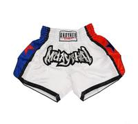 Pantalones cortos de boxeo unisex para artes marciales mixtas y muay thai, cintura elástica, equipo de lucha para sparring, color negro, talla XL (blanco 3XL)