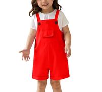 Pantalones Cortos de Color Liso para niñas o niños (3 a 14 años) Monos Mujer Borradores Escolares
