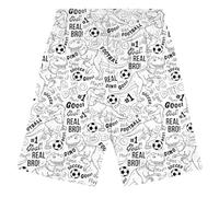 Pantalones Cortos de Dinosaurios para Niños y Adolescentes Ropa Cómoda Diaria para Playa y Aventuras al Libre (White, 13-14 Years)