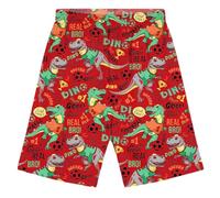 Pantalones Cortos de Dinosaurios para Niños y Adolescentes Ropa Cómoda Diaria para Playa y Aventuras al Libre (Red, 2-3 Years)