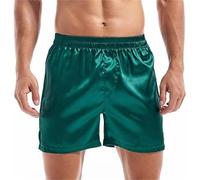 Pantalones cortos de dormir para hombre de satén, de seda, pantalones cortos, pantalones de pijama, pantalones de pijama, ropa de dormir, calzoncillos tipo bóxer sexy, calzoncillos informales, cintura