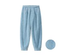 Pantalones cortos de fitness Trousers Thick Pants Warm Loungewear Loose Soft Solid Color Patterned Nightwear Leggings Embarazo Y Maternidad, d, XL