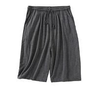 Pantalones Cortos de Hombre Verano Tallas Grandes Elásticos Ligeros y Transpirables Shorts Bermudas Casual Algodón Suave Deportivos Sueltos para el Tiempo Libre