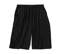 Pantalones Cortos de Hombre Verano Tallas Grandes Elásticos Ligeros y Transpirables Shorts Bermudas Casual Algodón Suave Deportivos Sueltos para el Tiempo Libre