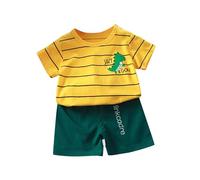 Pantalones cortos de manga corta con estampado para niña, conjunto de dos piezas hecho a mano ropa de, l, 3-6 meses