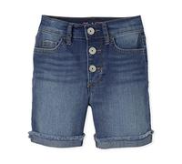 Pantalones Cortos de Mezclilla Midi, Fray Cuff Josephine Wash, 14