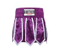 Pantalones Cortos de MMA Muay Thai Kickboxing Uniforme de Entrenamiento de Artes Marciales para Adultos y niños,Púrpura,L