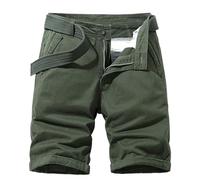 Pantalones Cortos de Moda para Hombres no se deforma con Lavados Anti-Arrugas y fácil de cuidar Cintura elástica para Mejor Ajuste Actuales y fáciles de cuidar（JN；L）_1
