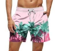Pantalones cortos de natación para hombre, pantalones cortos de playa con estampado 3D, pantalones cortos de playa para verano, cintura elástica, pantalones de verano, impermeables, de secado rápido