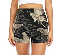 Pantalones cortos de natación para mujer de 3 capas con cintura ancha antideslizante para yoga