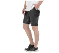 Pantalones cortos de piel para hombre, sexy, aspecto mojado, elásticos, deportivos, entrenamiento, correr, correr, pantalones de piel sintética, pantalones cortos, ajustados, pantalones cortos de