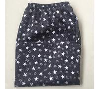 Pantalones cortos de pijama de satén de seda para hombre, suaves y cómodos, ropa de dormir ligera para uso doméstico (estampado de estrellas XL)