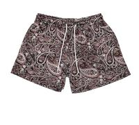 Pantalones Cortos de Playa de Malla con Estampado Gráfico de Bandana Boho Verano Pantalón de Playa Ligeros Estilo Hip Hop para Exteriores Pantalones Cortos de Hombre Casuales
