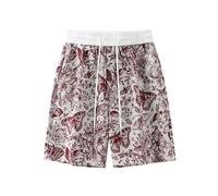 Pantalones Cortos de Playa de Piezas, Holgados, con Estampado Informal, para Hombre, colección Verano 2026. Fácil de Lavar