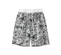 Pantalones Cortos de Playa de Piezas, Holgados, con Estampado Informal, para Hombre, colección Verano 2026. Fácil de Lavar
