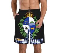 Pantalones cortos de playa de secado rápido para hombre con el emblema naci