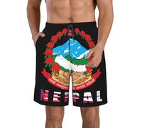 Pantalones cortos de playa de secado rápido para hombre con el emblema naci