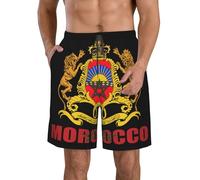 Pantalones cortos de playa de secado rápido para hombre con el emblema naci