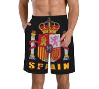 Pantalones cortos de playa de secado rápido para hombre con el emblema naci