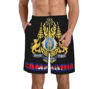 Pantalones cortos de playa de secado rápido para hombre con el emblema naci